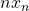 Rendered by QuickLaTeX.com nx_n