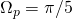 \Omega_p=\pi/5